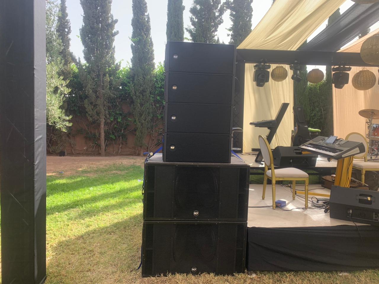 photo Sono professionnel Line Array RCF 300 personnes 